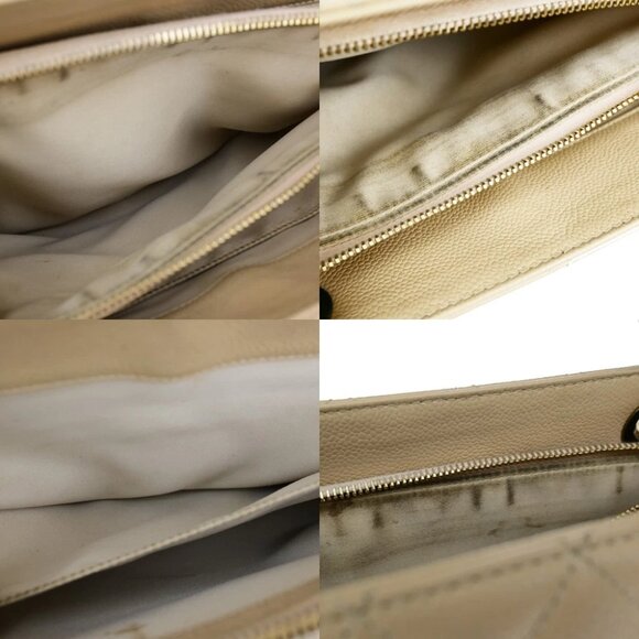 CHANEL CC GST Chain Shoulder Bag Grained Calfskin Leather Beige GHW 652RL053 - Picture 8 of 16